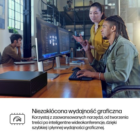 HP EliteDesk 8 SFF G1i AI Intel Core Ultra 5 235 16 GB DDR5-SDRAM 512 GB SSD Windows 11 Pro PC AI PC Czarny