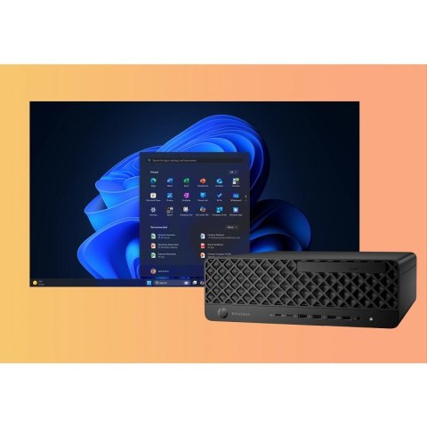 HP EliteDesk 8 SFF G1i AI Intel Core Ultra 5 235 16 GB DDR5-SDRAM 512 GB SSD Windows 11 Pro PC AI PC Czarny