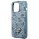 Guess GUHCP13XP4TPB iPhone 13 Pro Max 6,7" niebieski/blue hardcase 4G Triangle Logo Cardslot