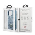 Guess GUHCP13XP4TPB iPhone 13 Pro Max 6,7" niebieski/blue hardcase 4G Triangle Logo Cardslot