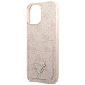 Guess GUHCP13XP4TPP iPhone 13 Pro Max 6,7" różowy/pink hardcase 4G Triangle Logo Cardslot