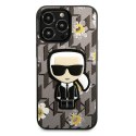 Karl Lagerfeld KLHCP13LPMNFIK1 iPhone 13 Pro / 13 6,1" szary/grey Flower Ikonik Karl