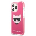 Karl Lagerfeld KLHCP13LTPECPI iPhone 13 Pro / 13 6,1" hardcase fuksja/fuschia Choupette Head