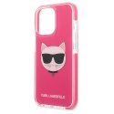 Karl Lagerfeld KLHCP13LTPECPI iPhone 13 Pro / 13 6,1" hardcase fuksja/fuschia Choupette Head