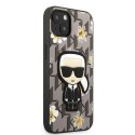 Karl Lagerfeld KLHCP13SPMNFIK1 iPhone 13 mini 5,4" szary/grey Flower Ikonik Karl