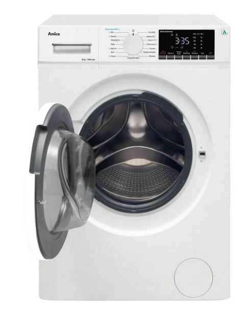 Pralka Amica WA5S814ALISH 8 kg 1400 obr/min Slim | SteamPowerPro | klasa A | silnik inwerterowy