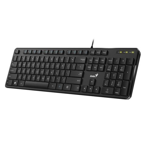 Genius Slimstar M200, klawiatura CZ/SK, klasyczna, cicha rodzaj przewodowa (USB), czarna, nie