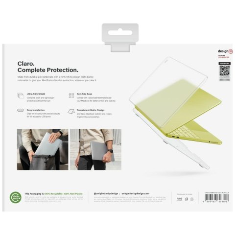 Etui UNIQ Claro do MacBook Neo przezroczysty