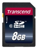 SD Card 8GB Transcend SDHC Class10