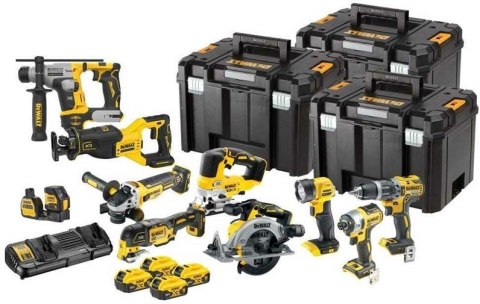 18V XR zestaw combo 10 sztuk - 4 x 5 Ah