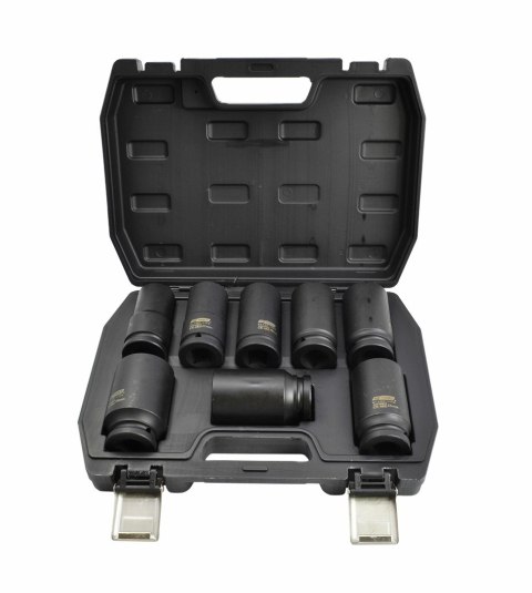 AWTOOLS ZESTAW NASADEK UDAROWYCH 3/4" 8cz./24-38mm/ DŁUGIE BLACK LINE