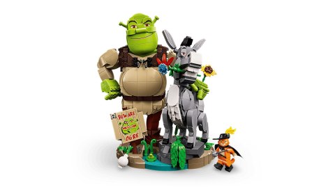 LEGO Icons 72423 - Shrek, Osioł i Kot w butach