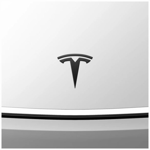 Osłona Spigen Front Emblem Logo do Tesla Model Y (Juniper) czarna
