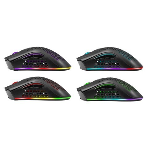 Defender Mysz Warlock GM-709L, 2400DPI, 2.4 [GHz], optyczna, 7kl., bezprzewodowa, czarna, 1 szt AA