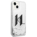 Karl Lagerfeld KLHCP14SLBKLCS iPhone 14 6,1" srebrny/silver hardcase Liquid Glitter Big KL