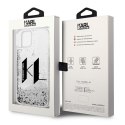 Karl Lagerfeld KLHCP14SLBKLCS iPhone 14 6,1" srebrny/silver hardcase Liquid Glitter Big KL