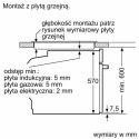 Piekarnik elektryczny Bosch HBA514BS3 Serie 4 71 l | termoobieg 3D | AquaStop | prowadnice teleskopowe | inox