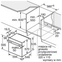Piekarnik elektryczny Bosch HBA514BS3 Serie 4 71 l | termoobieg 3D | AquaStop | prowadnice teleskopowe | inox