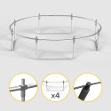 REBEL ACTIVE TRAMPOLINA PRO 8FT/244CM, SIATKA, DRABINKA RBA-8001