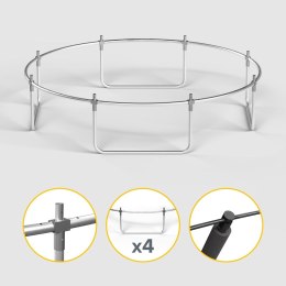 REBEL ACTIVE TRAMPOLINA PRO 8FT/244CM, SIATKA, DRABINKA RBA-8001