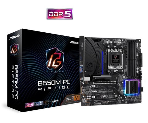 Asrock B650M PG Riptide AMD B650 Gniazdo AM5 micro ATX