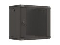 LANBERG SZAFA INSTALACYJNA RACK WISZĄCA 19" 9U 540X350 CZARNA DRZWI PRZESZKLONE (FLAT PACK)