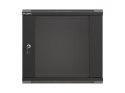 LANBERG SZAFA INSTALACYJNA RACK WISZĄCA 19" 9U 540X350 CZARNA DRZWI PRZESZKLONE (FLAT PACK)