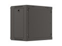 LANBERG SZAFA INSTALACYJNA RACK WISZĄCA 19" 9U 540X350 CZARNA DRZWI PRZESZKLONE (FLAT PACK)