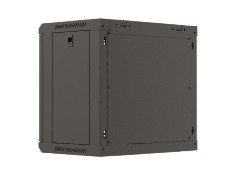 LANBERG SZAFA INSTALACYJNA RACK WISZĄCA 19" 9U 540X350 CZARNA DRZWI PRZESZKLONE (FLAT PACK)