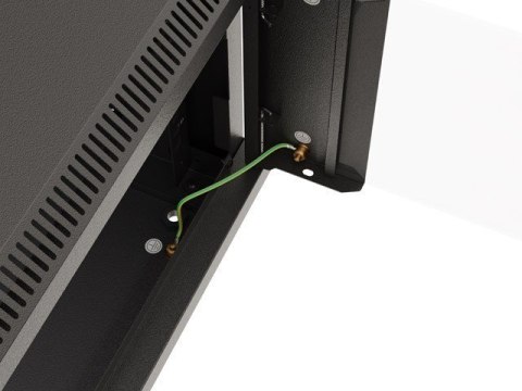 LANBERG SZAFA INSTALACYJNA RACK WISZĄCA 19" 9U 540X350 CZARNA DRZWI PRZESZKLONE (FLAT PACK)