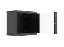 LANBERG SZAFA INSTALACYJNA RACK WISZĄCA 19" 9U 540X350 CZARNA DRZWI PRZESZKLONE (FLAT PACK)