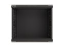LANBERG SZAFA INSTALACYJNA RACK WISZĄCA 19" 9U 540X350 CZARNA DRZWI PRZESZKLONE (FLAT PACK)