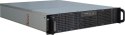 Inter-Tech 2U-20255 Rack Czarny, Stal nierdzewna
