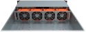 Inter-Tech 2U-20255 Rack Czarny, Stal nierdzewna
