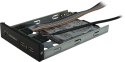 Inter-Tech 2U-20255 Rack Czarny, Stal nierdzewna