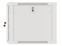 SZAFA INSTALACYJNA RACK WISZĄCA 19" 9U 600X600 SZARA DRZWI METALOWE LANBERG (FLAT PACK)