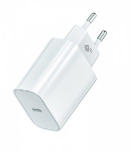 Ładowarka sieciowa USB C 20W Power Delivery biała