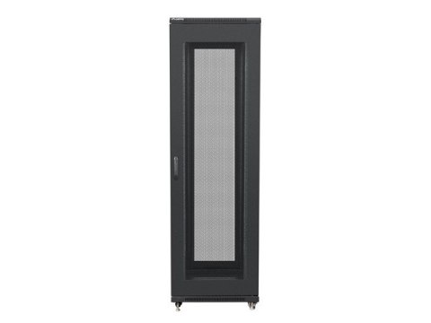 SZAFA INSTALACYJNA RACK STOJĄCA 19" 42U 600X800 CZARNA DRZWI PERFOROWANE LANBERG (FLAT PACK)