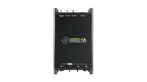 Mackie MDB-1A - Active direct box - Gitara basowa - Synthesizer - Schwarz - 20 - 20000 Hz - 330000 Ohm - 24-48