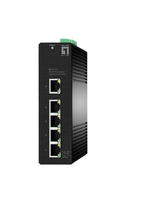 LevelOne IGS-2105 przełącznik sieciowy Zarządzany L2 Gigabit Ethernet (10/100/1000) Czarny