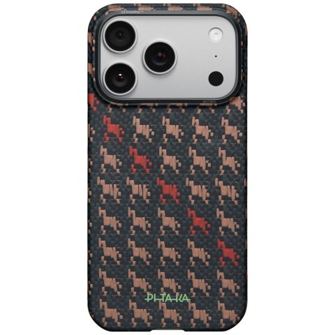 Etui PITAKA Edge Case Happiness Rides In do iPhone 17 Pro Max ebon kylin