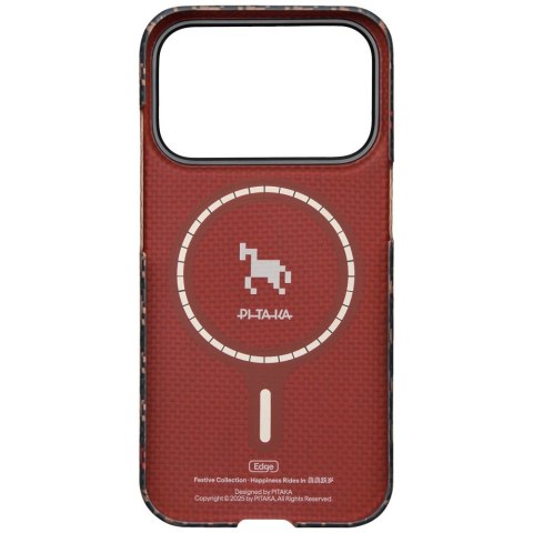 Etui PITAKA Edge Case Happiness Rides In do iPhone 17 Pro ebon kylin