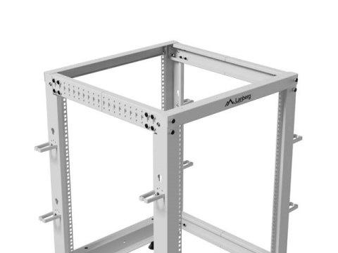 LANBERG OPEN RACK 19" 15U 600X600-1100 REGULOWANY SZARY