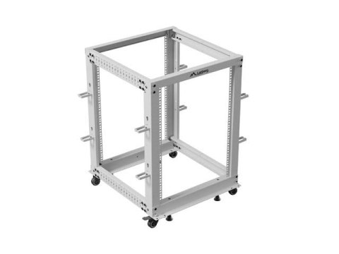 LANBERG OPEN RACK 19" 15U 600X600-1100 REGULOWANY SZARY