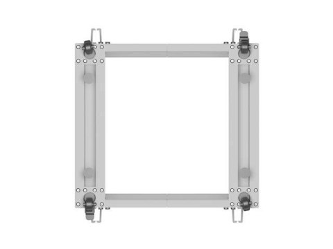 LANBERG OPEN RACK 19" 15U 600X600-1100 REGULOWANY SZARY