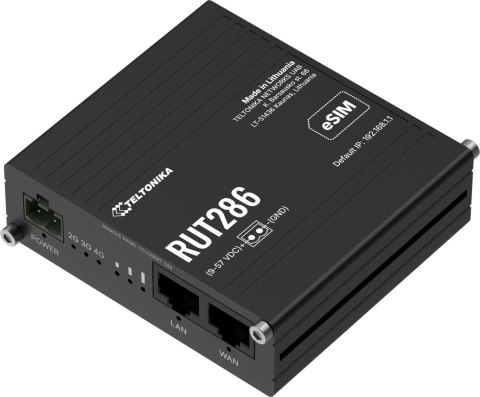 Teltonika RUT286 router przemysłowy 4G / LTE (RUT286AAAAA0)
