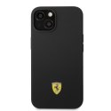 Ferrari FEHMSIP14MBK iPhone 14 Plus 6,7" czarny/black hardcase Silicone Metal Logo Magsafe