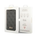 Guess GUBKP14XHG4SHK iPhone 14 Pro Max 6,7" czarny/black book 4G Vintage Gold Logo