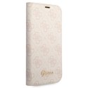 Guess GUBKP14LHG4SHP iPhone 14 Pro 6,1" różowy/pink book 4G Vintage Gold Logo