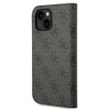 Guess GUBKP14SHG4SHK iPhone 14 6,1" czarny/black book 4G Vintage Gold Logo